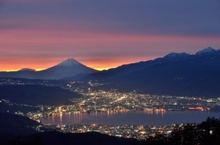 高ボッチ高原　朝焼け